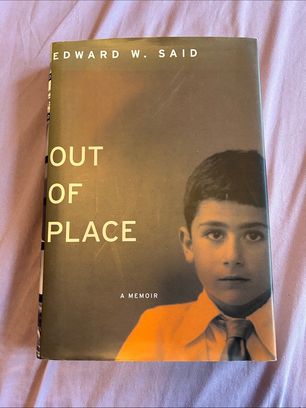 Out of Place by Edward W. Said - Hardcover Book (Black, Orange), like new